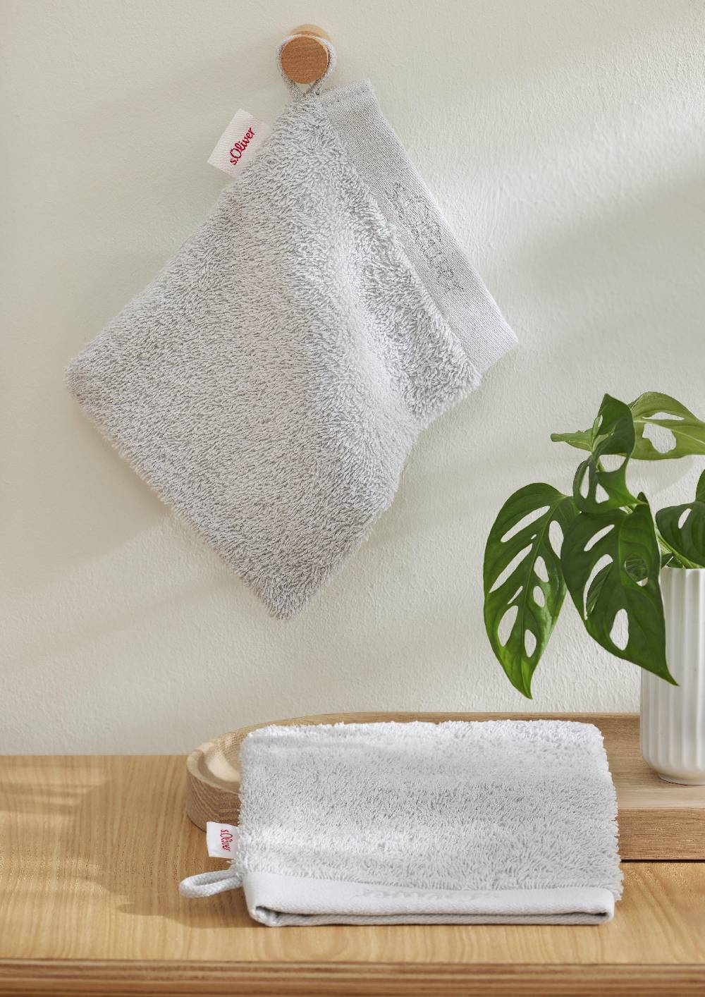 S.Oliver 2er-Pack Waschhandschuh