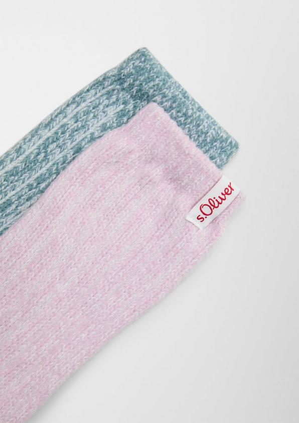 s.Oliver 2er-Pack weiche Rippstrick-Socken