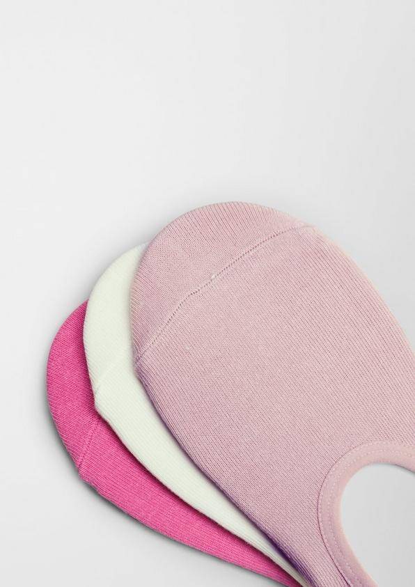 s.Oliver 3er-Pack Füßlinge aus Baumwollmix