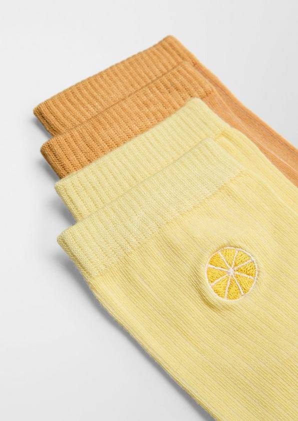 s.Oliver 4er-Pack Socken mit Stickerei