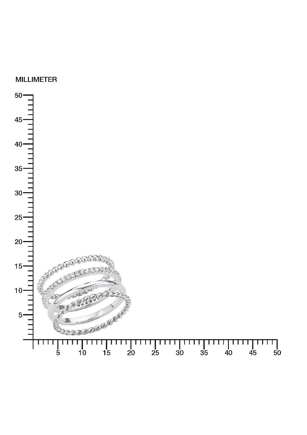 S.Oliver 4er Set Ringe Aus Sterling Silber