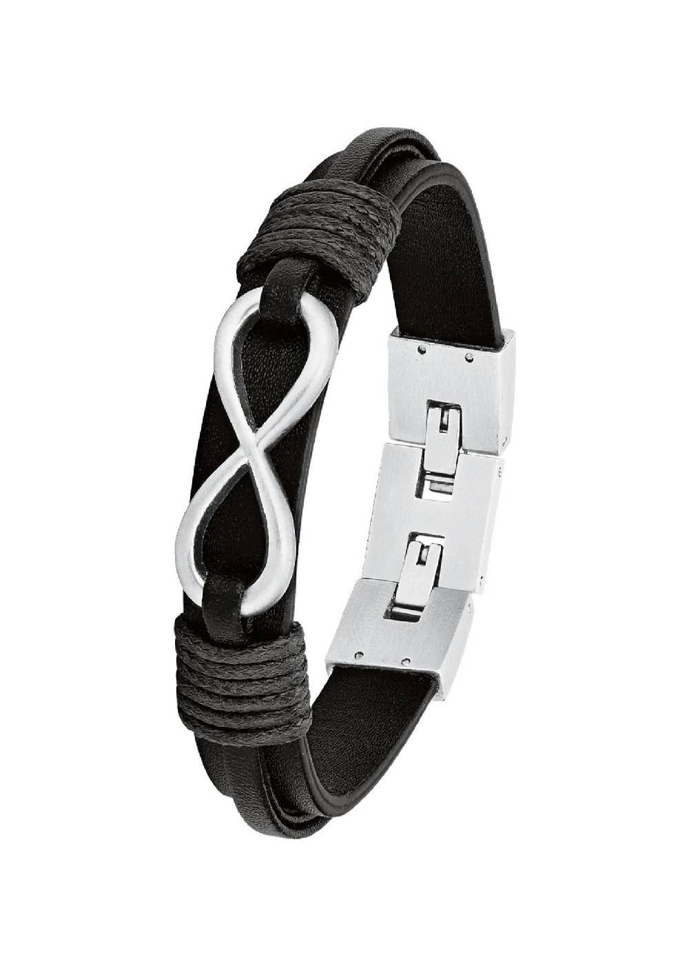 S.Oliver Armband Aus Leder Und Edelstahl