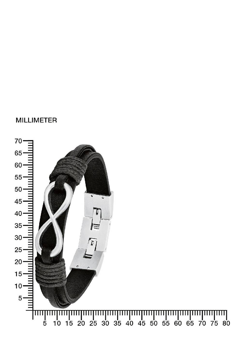 S.Oliver Armband Aus Leder Und Edelstahl