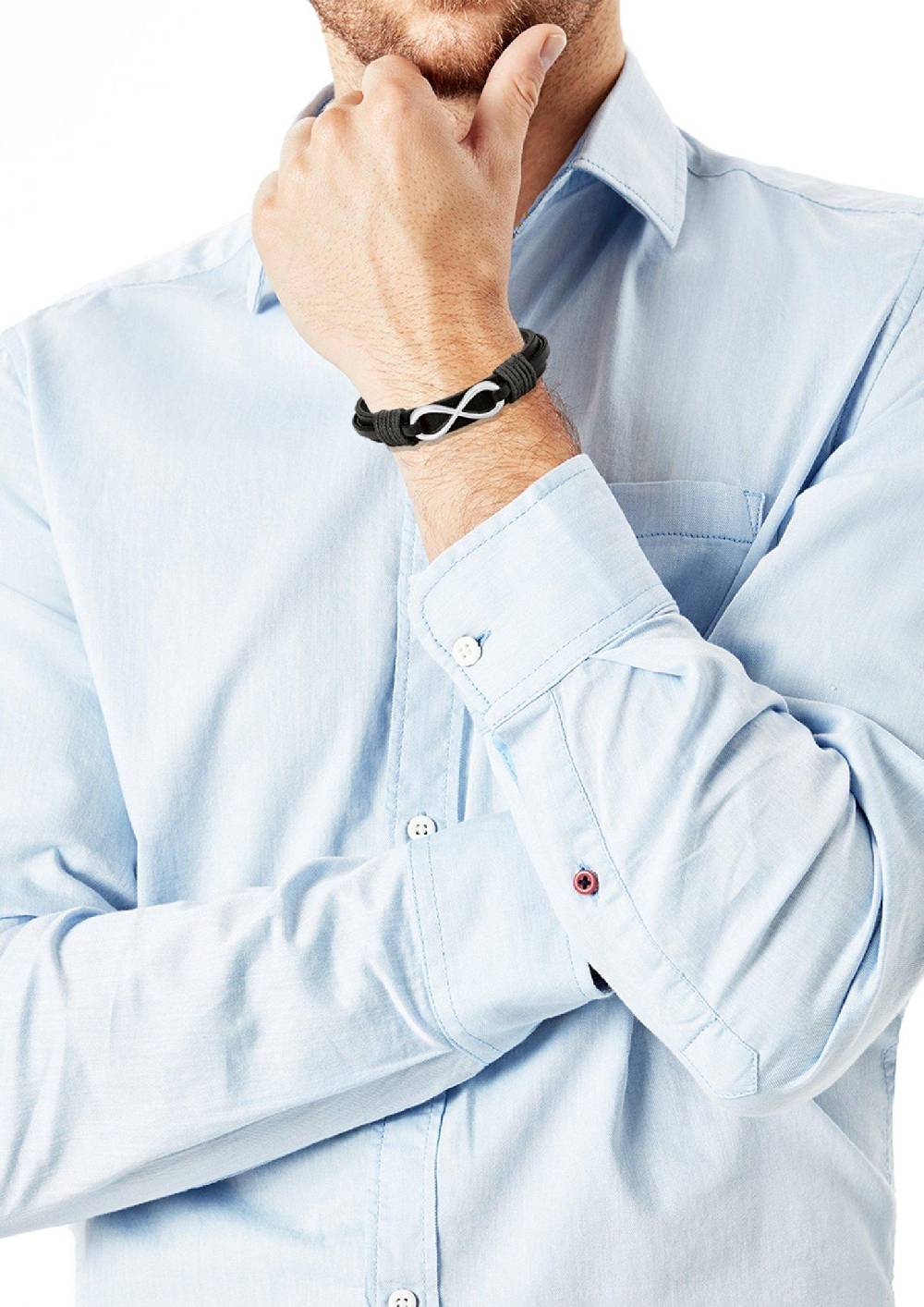 S.Oliver Armband Aus Leder Und Edelstahl