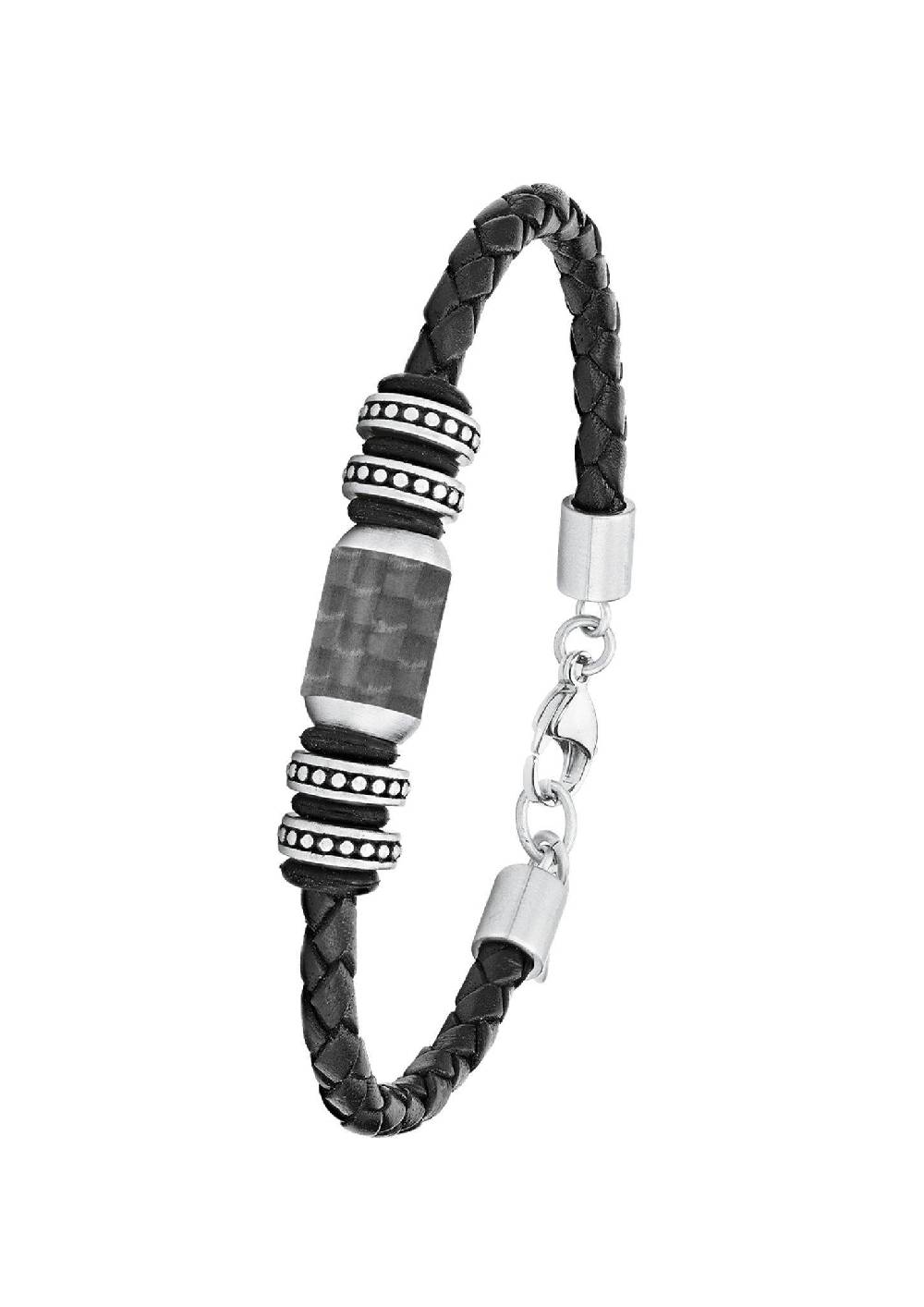 S.Oliver Armband Aus Leder Und Edelstahl