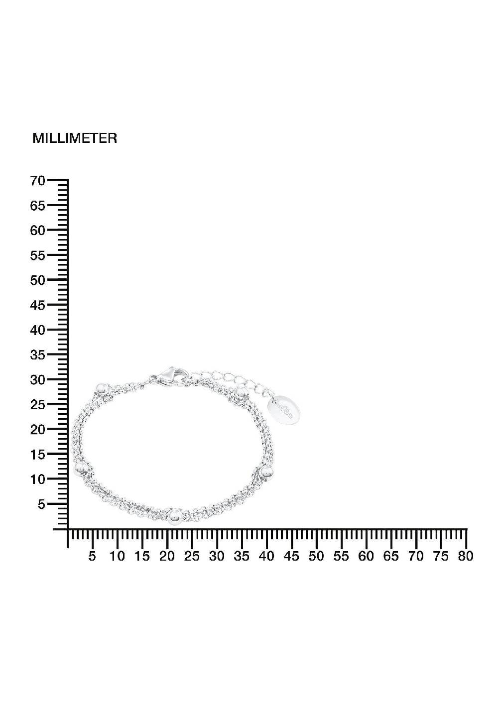 S.Oliver Armband 'Kugeldesign' Aus Edelstahl