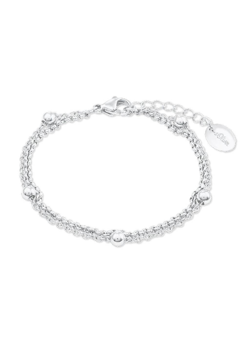 S.Oliver Armband 'Kugeldesign' Aus Edelstahl