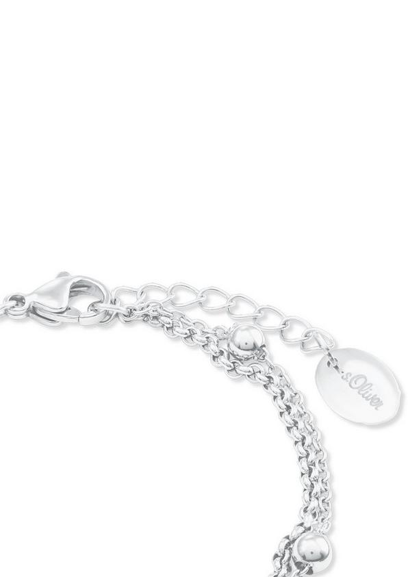 s.Oliver Armband 'Kugeldesign' aus Edelstahl