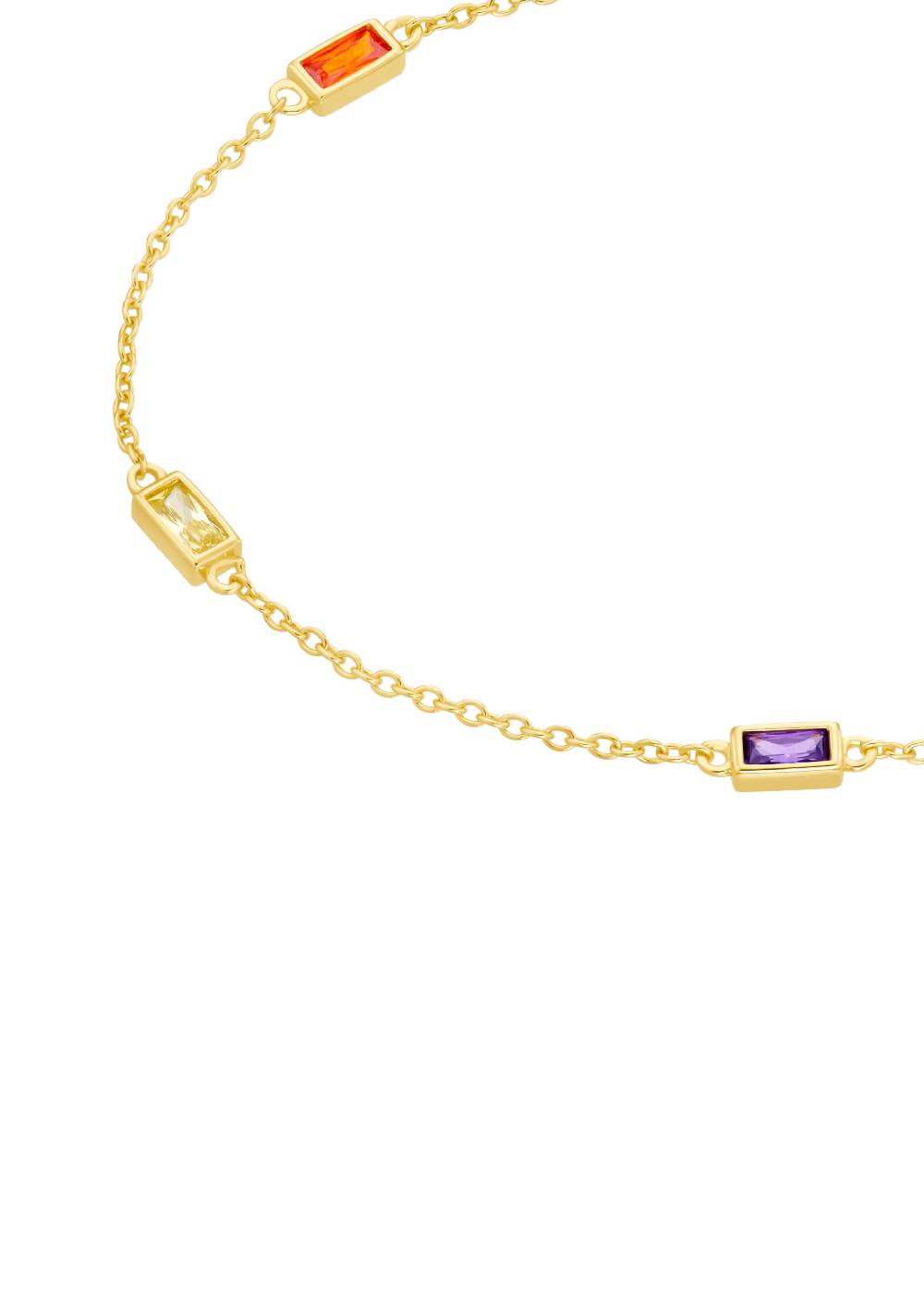 S.Oliver Armband Mit Bunten Zirkoniasteinen