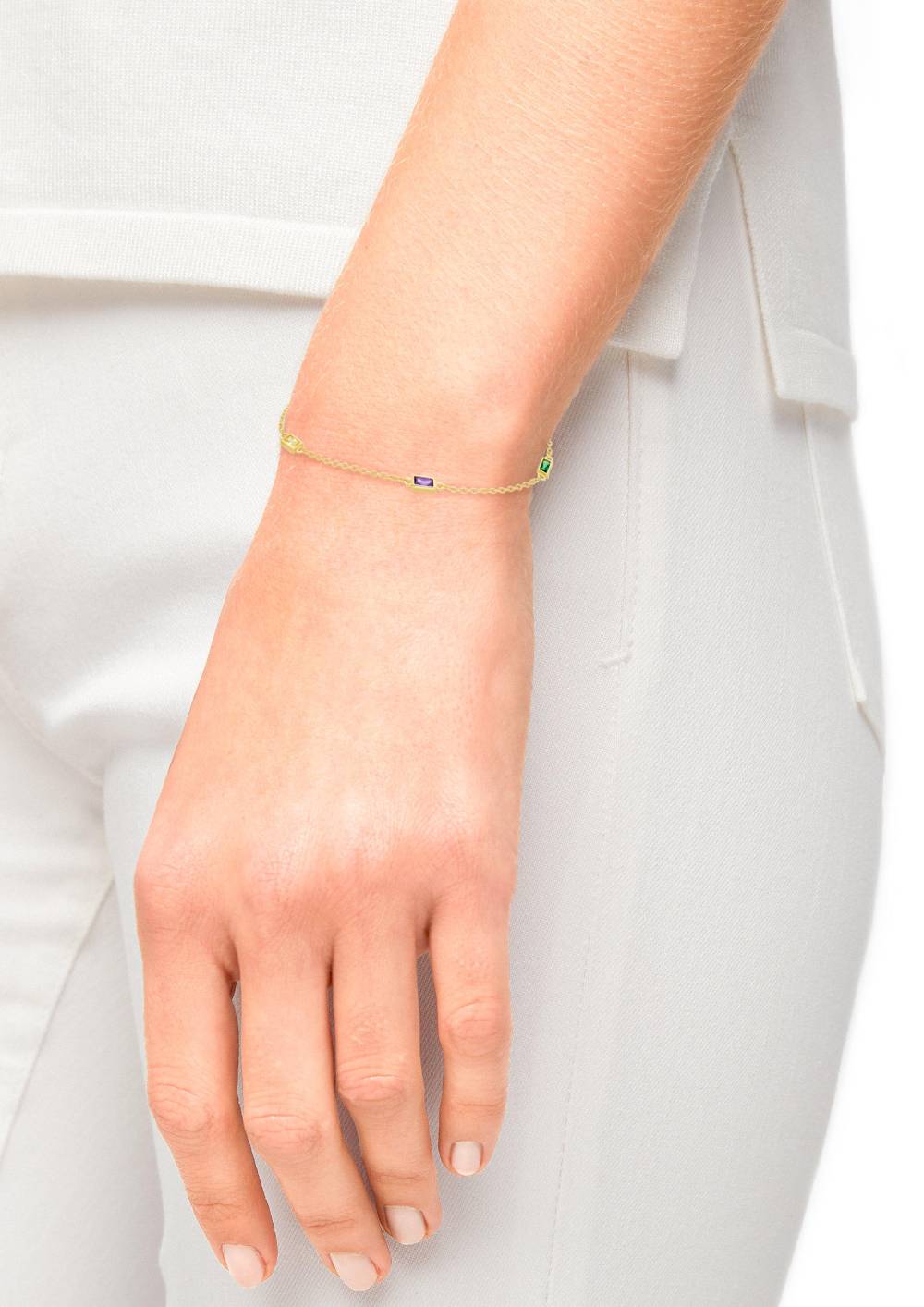 S.Oliver Armband Mit Bunten Zirkoniasteinen