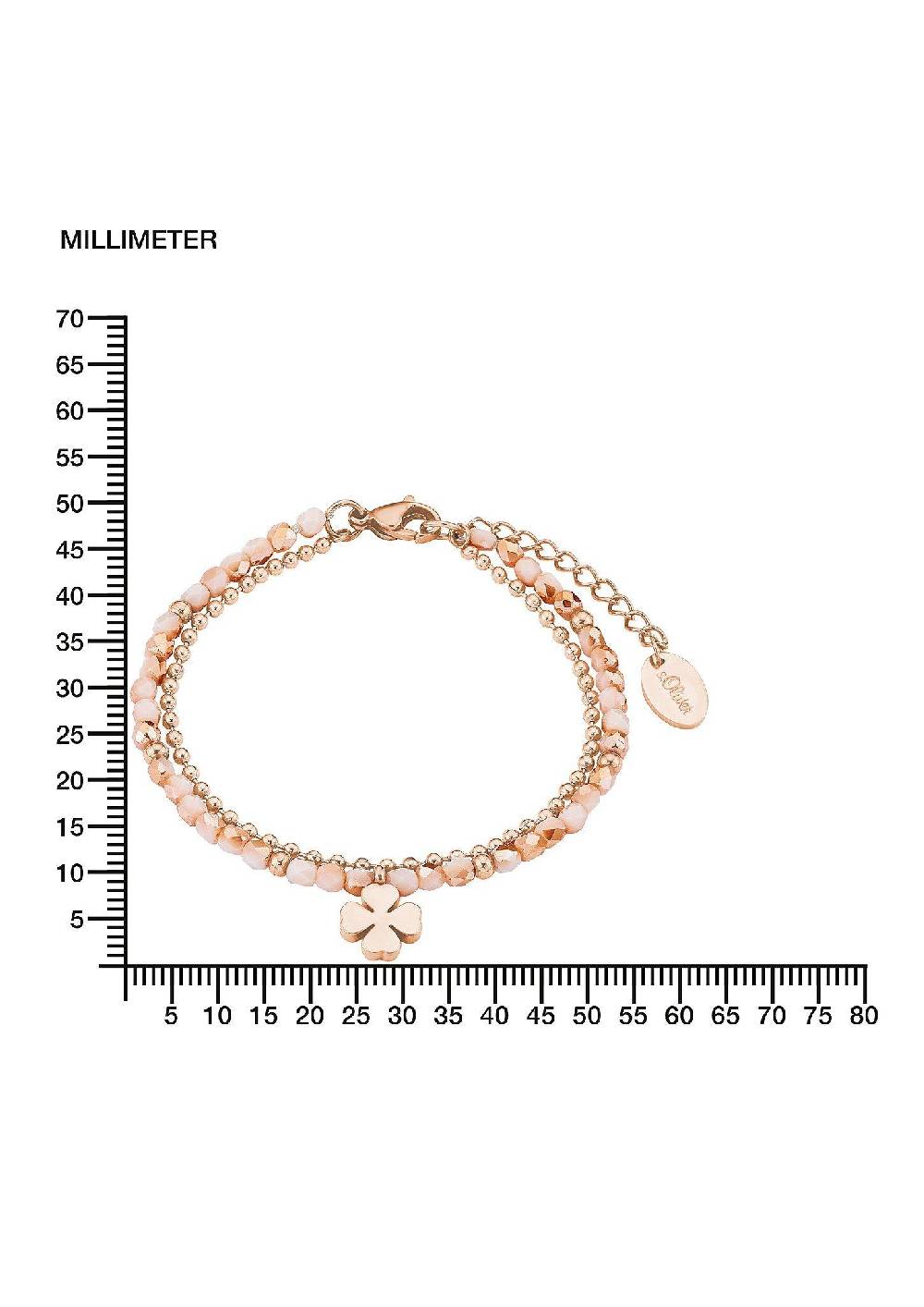 S.Oliver Armband Mit Kleeblatt-Anhänger