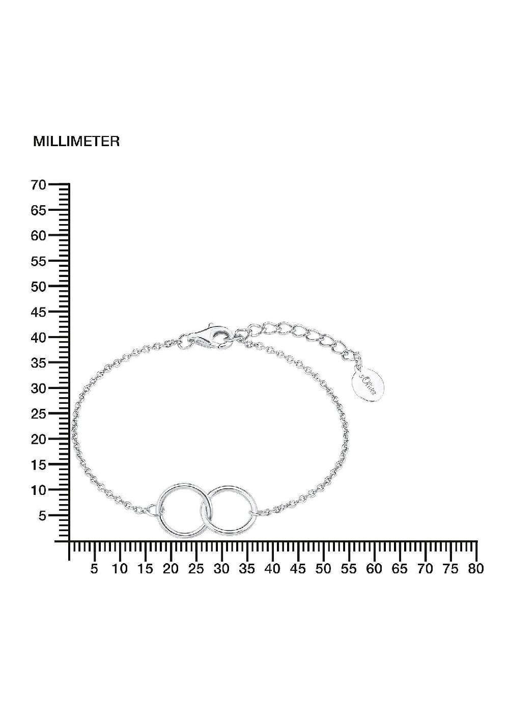 S.Oliver Armband Mit Verschlungenen Ringen
