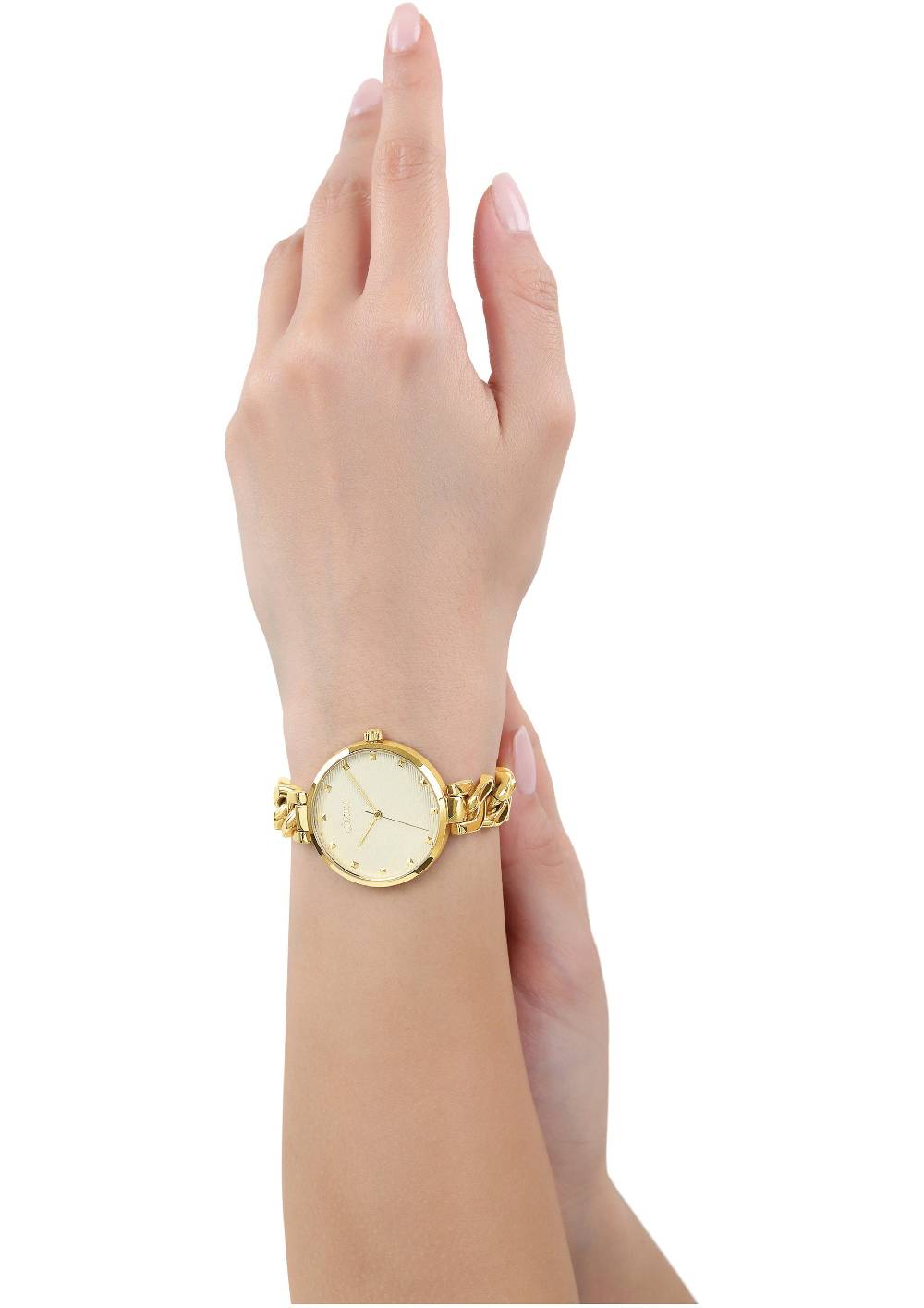 S.Oliver Armbanduhr Mit Gliederarmband