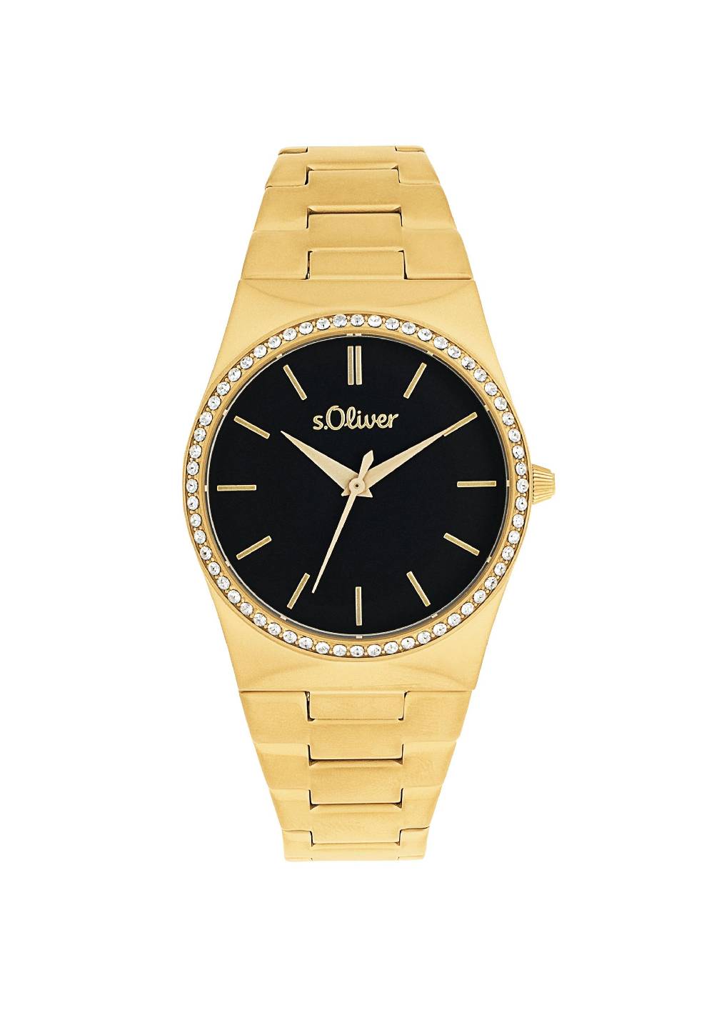 S.Oliver Armbanduhr Mit Glitzersteinen