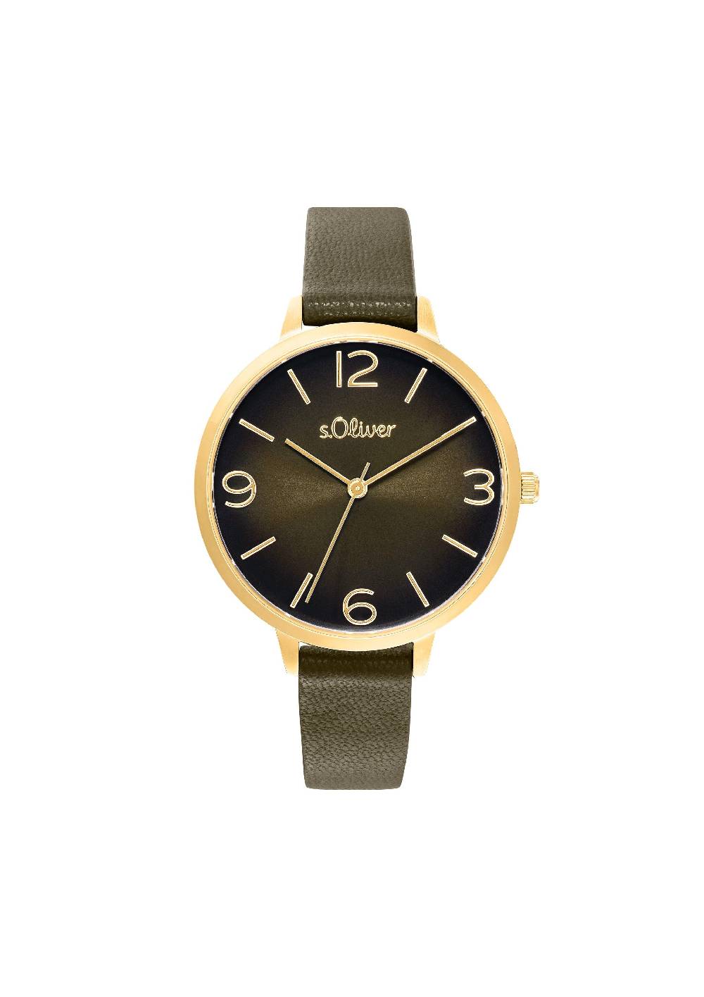S.Oliver Armbanduhr Mit Lederband