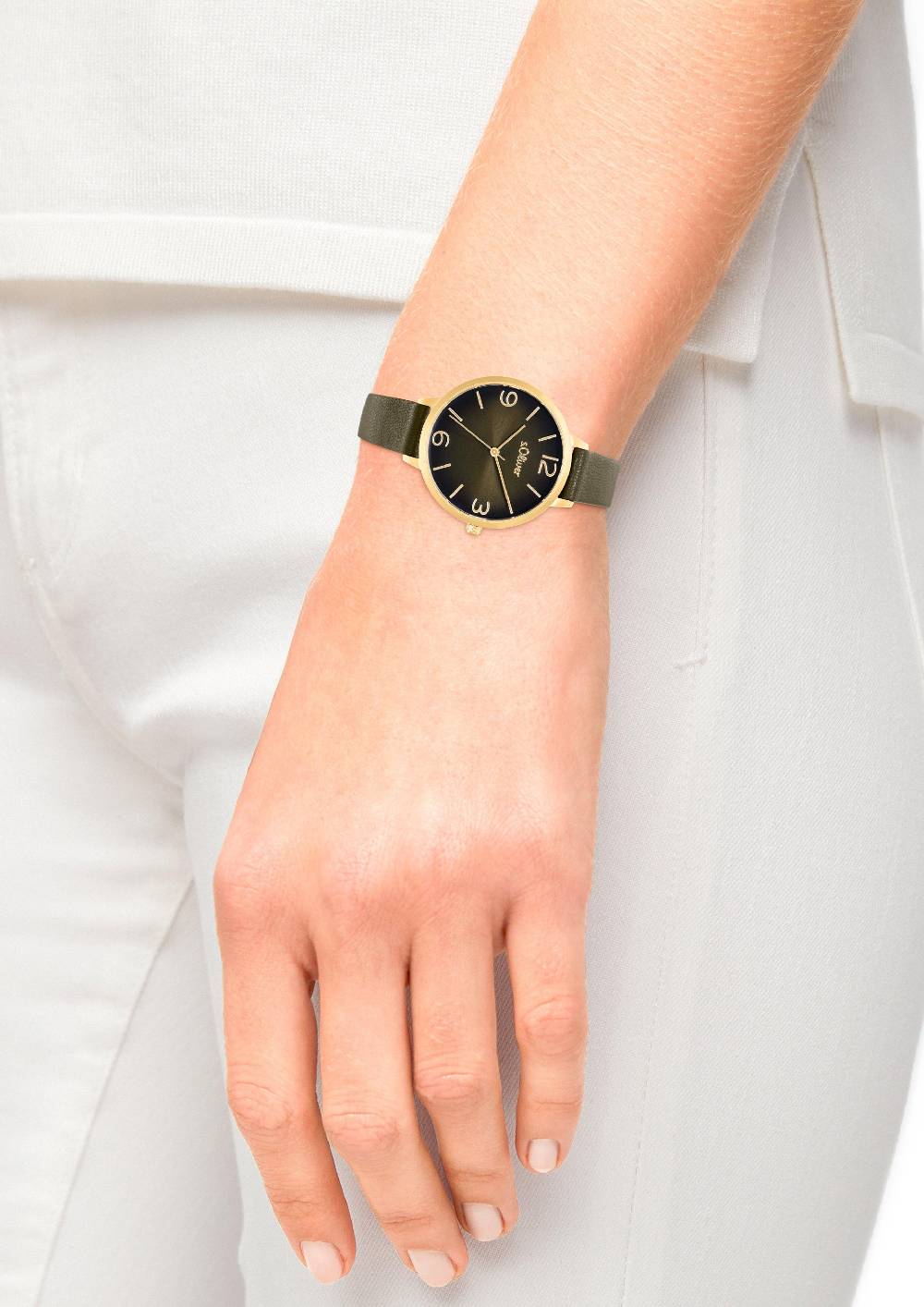 S.Oliver Armbanduhr Mit Lederband