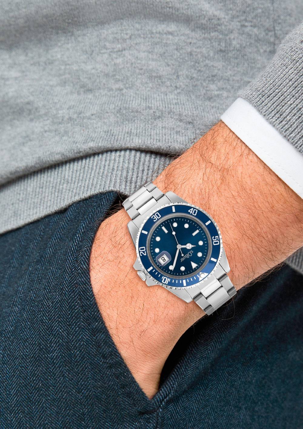 S.Oliver Armbanduhr Mit Metallband