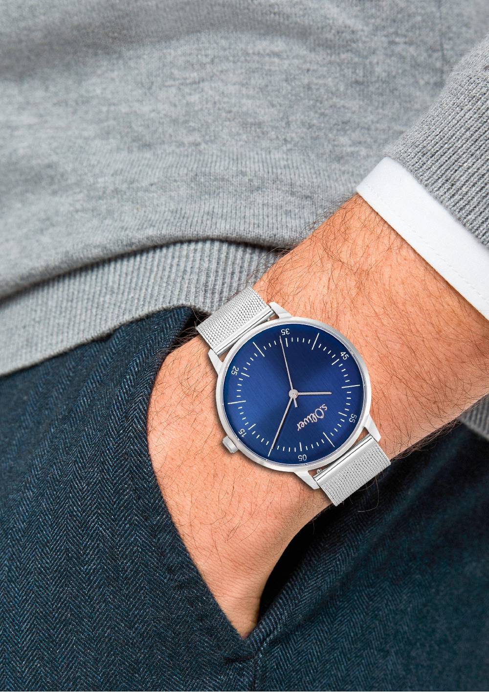 S.Oliver Armbanduhr Mit Metallband