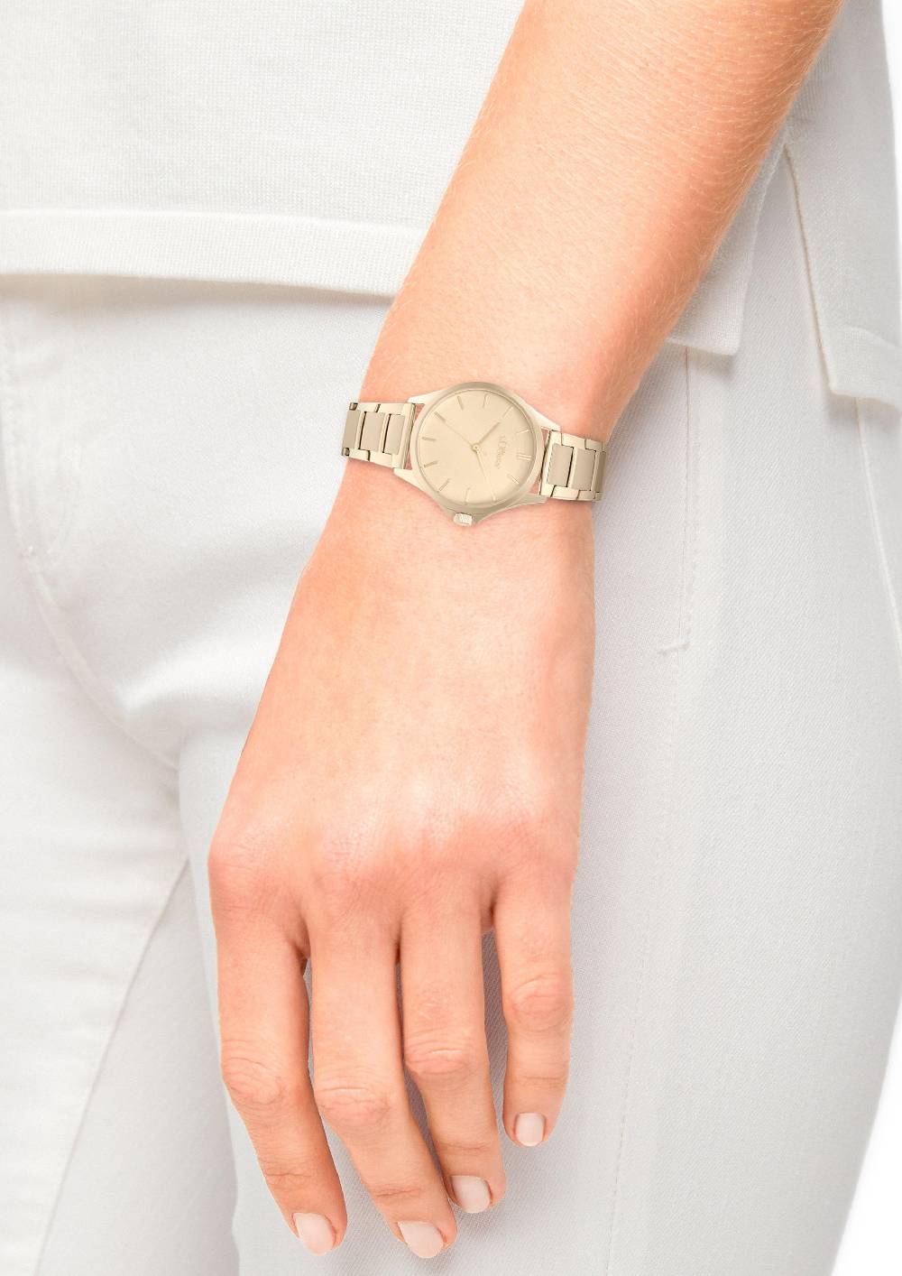 S.Oliver Armbanduhr Mit Metallband