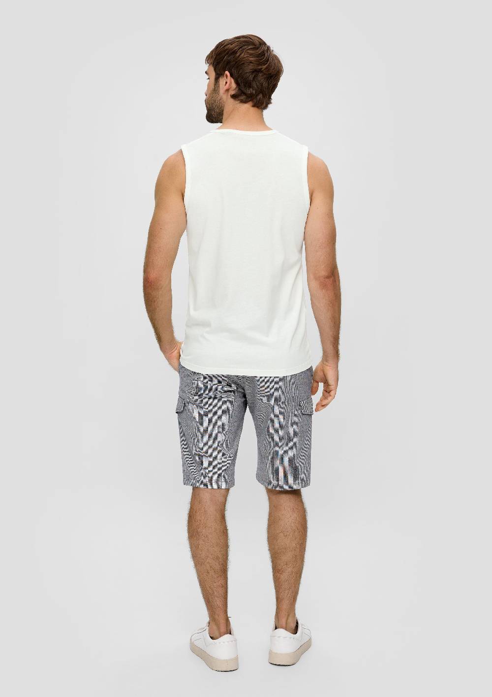 S.Oliver Ärmelloses Baumwoll-Shirt Mit Frontprint