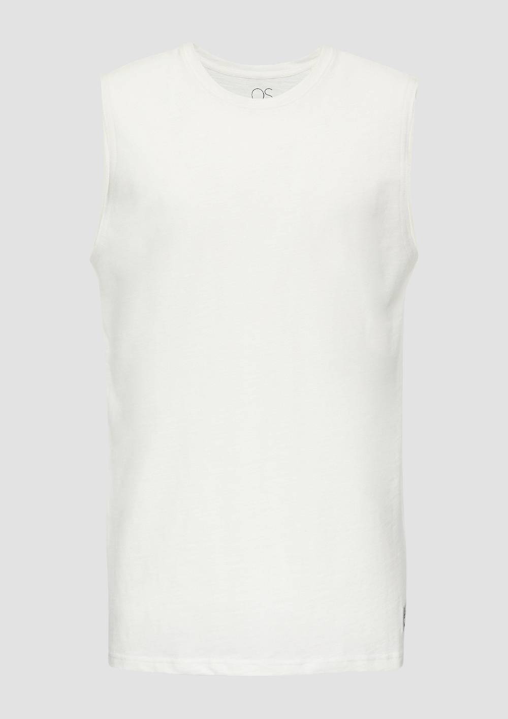 S.Oliver Ärmelloses Shirt Aus Reiner Baumwolle