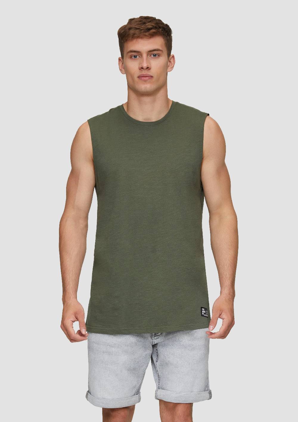 S.Oliver Ärmelloses Shirt Aus Reiner Baumwolle