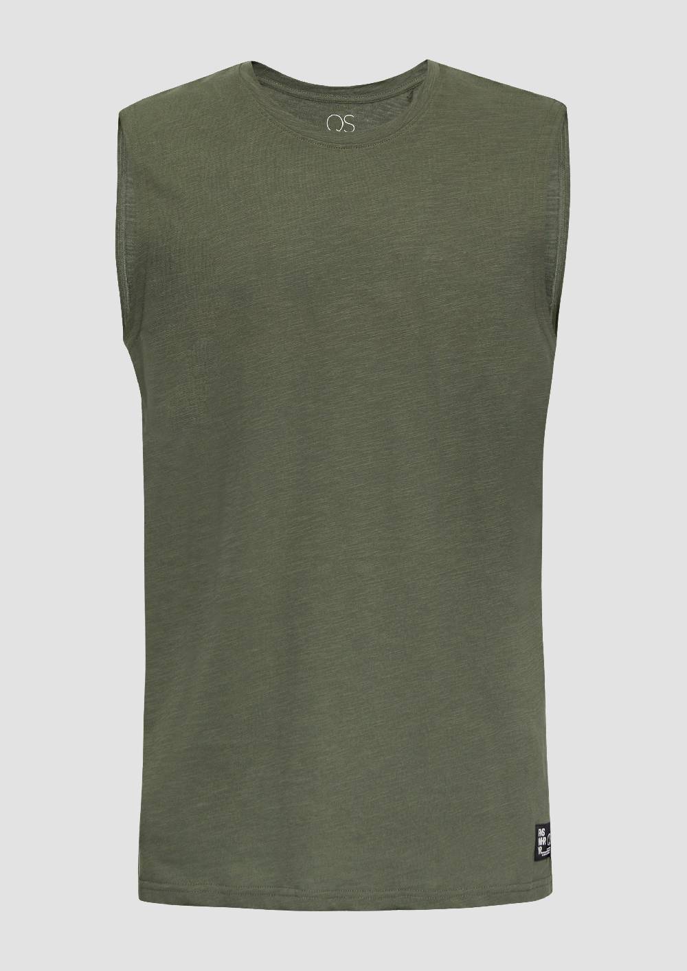 S.Oliver Ärmelloses Shirt Aus Reiner Baumwolle
