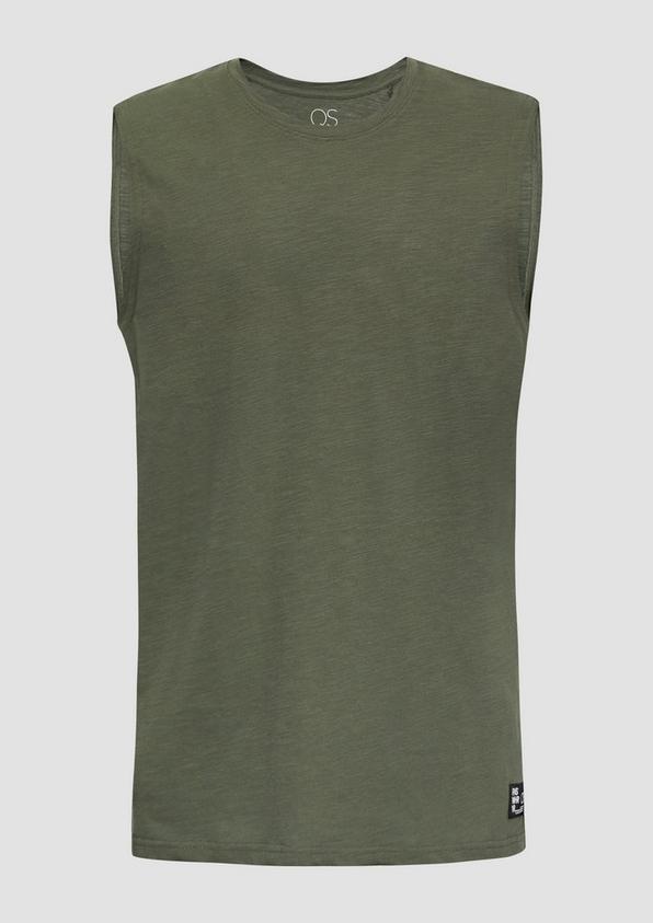 s.Oliver Ärmelloses Shirt aus reiner Baumwolle