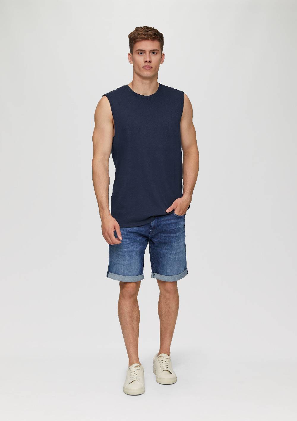 S.Oliver Ärmelloses Shirt Aus Reiner Baumwolle