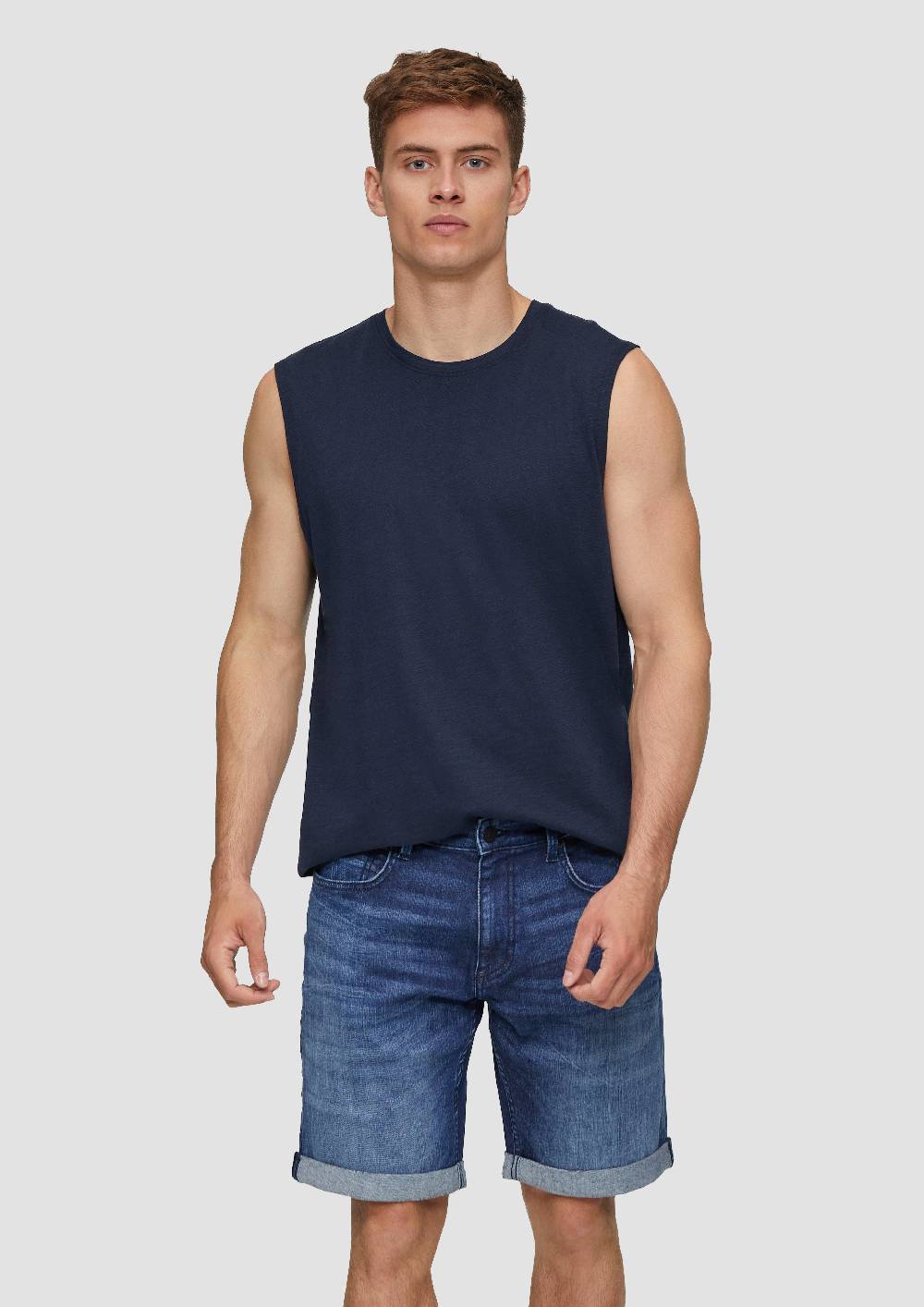 S.Oliver Ärmelloses Shirt Aus Reiner Baumwolle