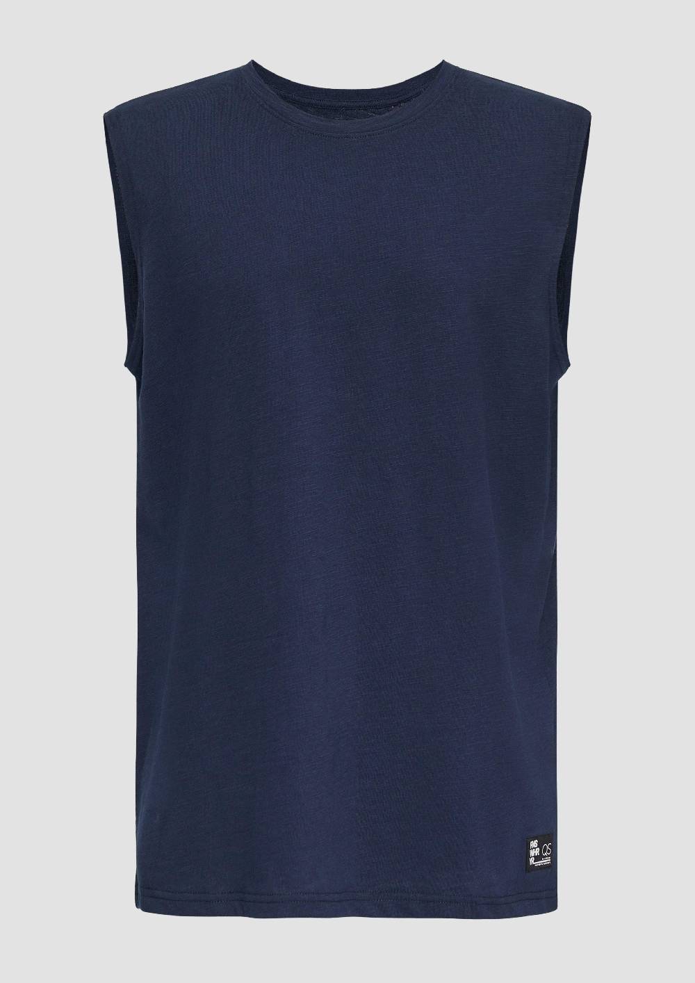 S.Oliver Ärmelloses Shirt Aus Reiner Baumwolle