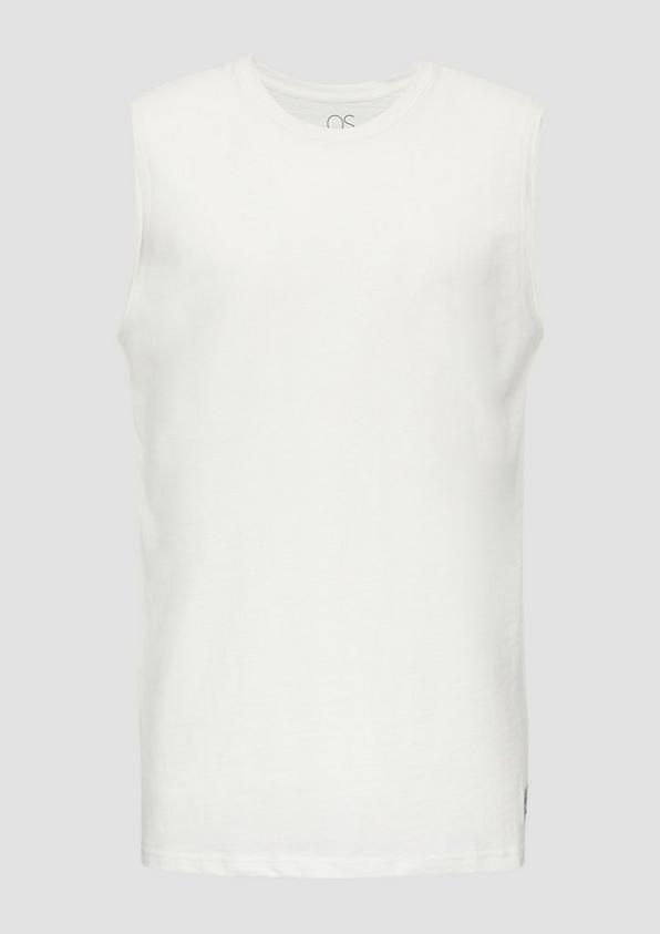 s.Oliver Ärmelloses Shirt aus reiner Baumwolle