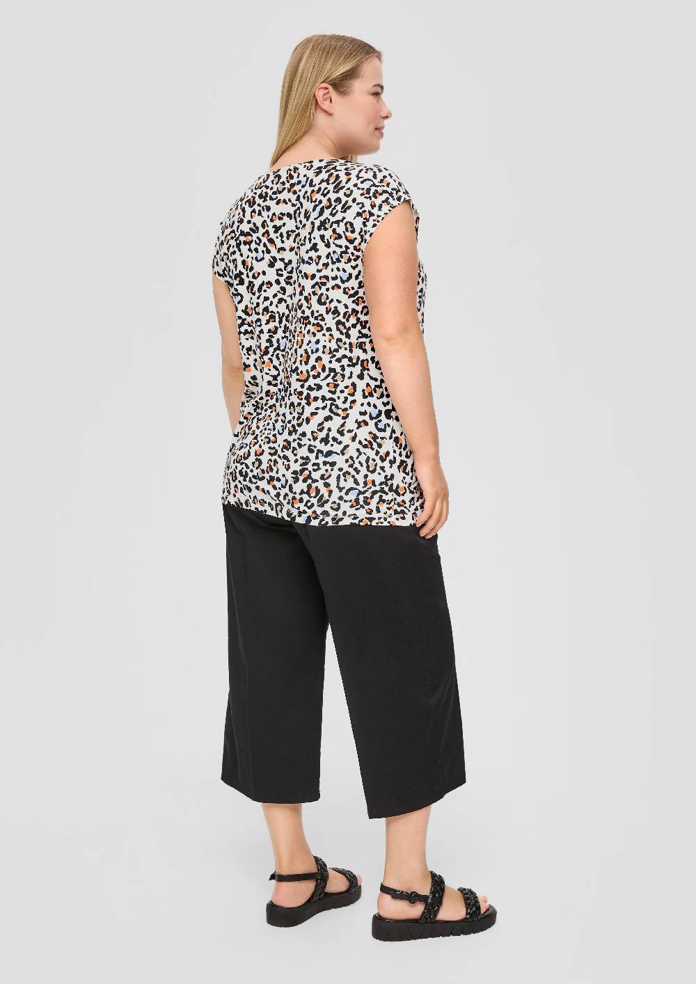 S.Oliver Ärmelloses Shirt In Abstrakter Musterung