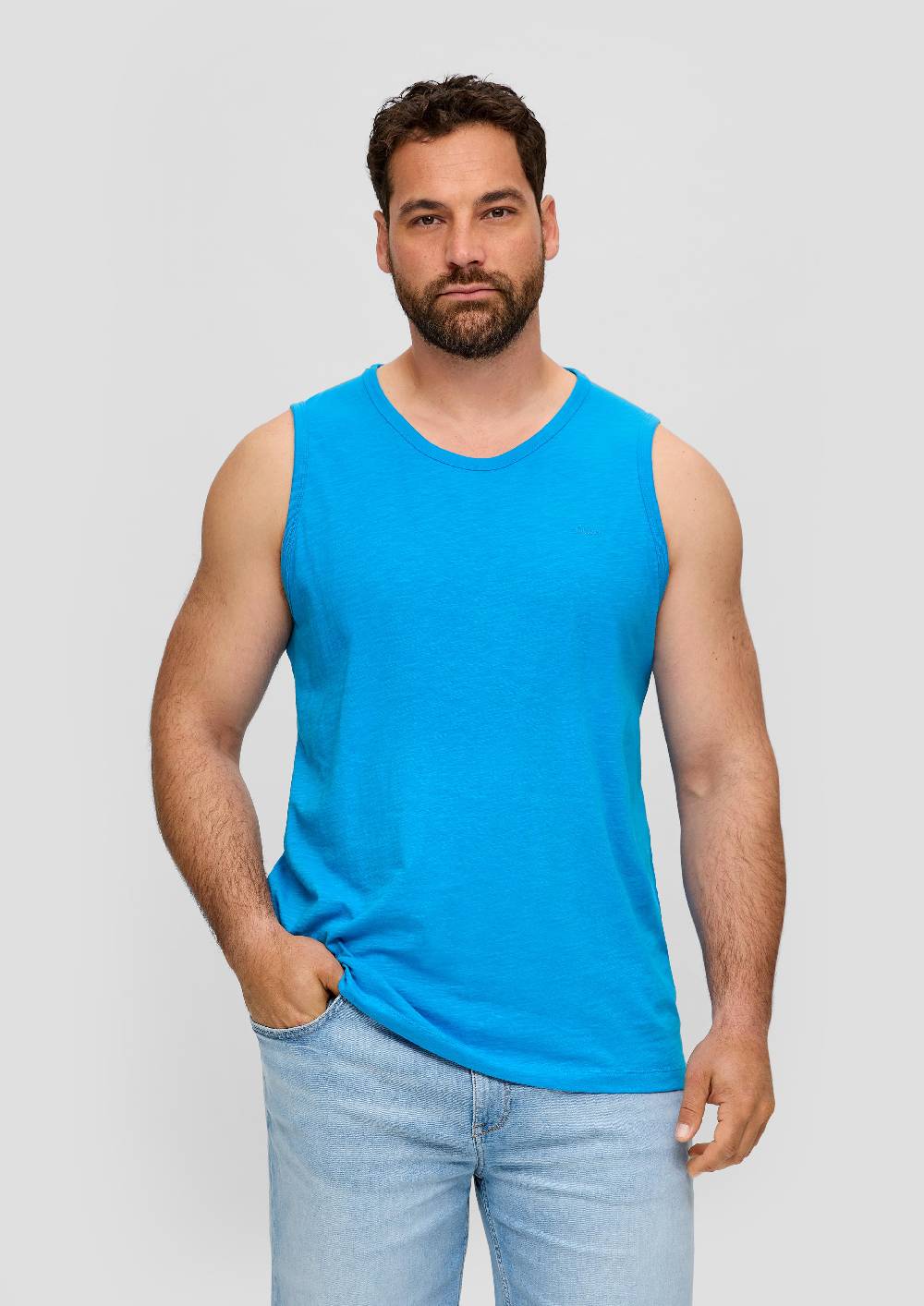 S.Oliver Ärmelloses Shirt Mit Flammgarnstruktur