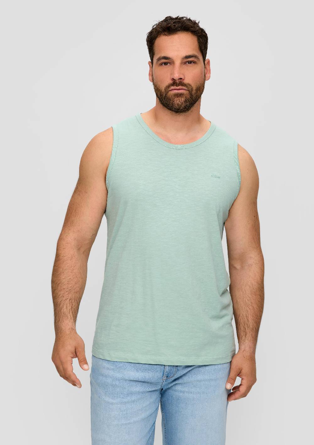 S.Oliver Ärmelloses Shirt Mit Flammgarnstruktur