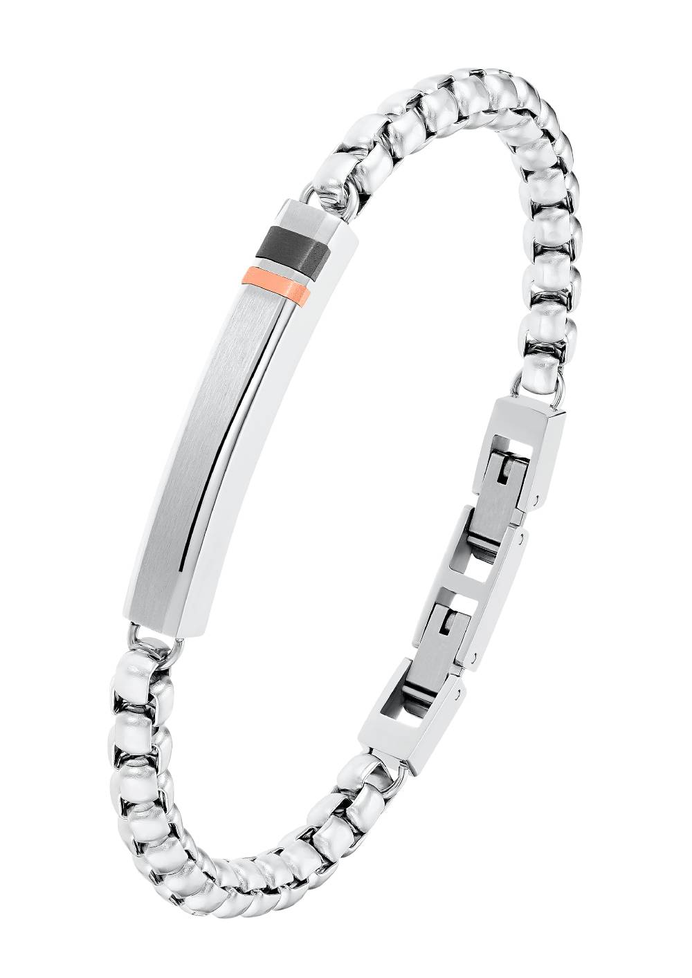 S.Oliver Armkette IP Gun + IP Rose Aus Edelstahl