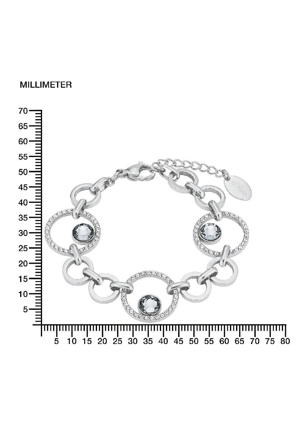 S.Oliver Armkette Mit Kristallglas