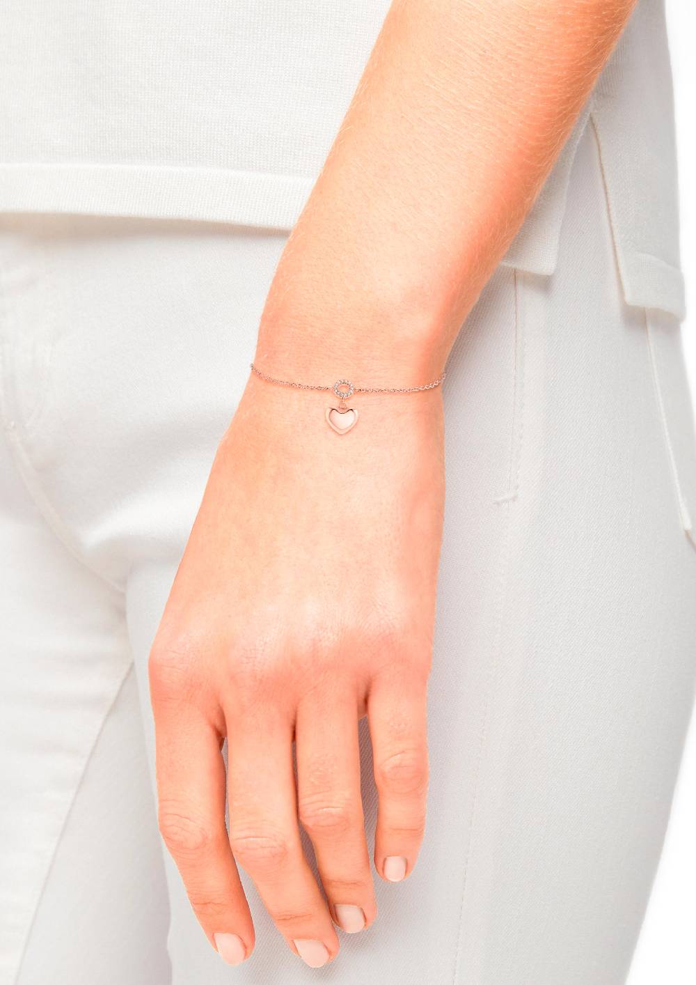 S.Oliver Armkette Rosévergoldet Aus Silber