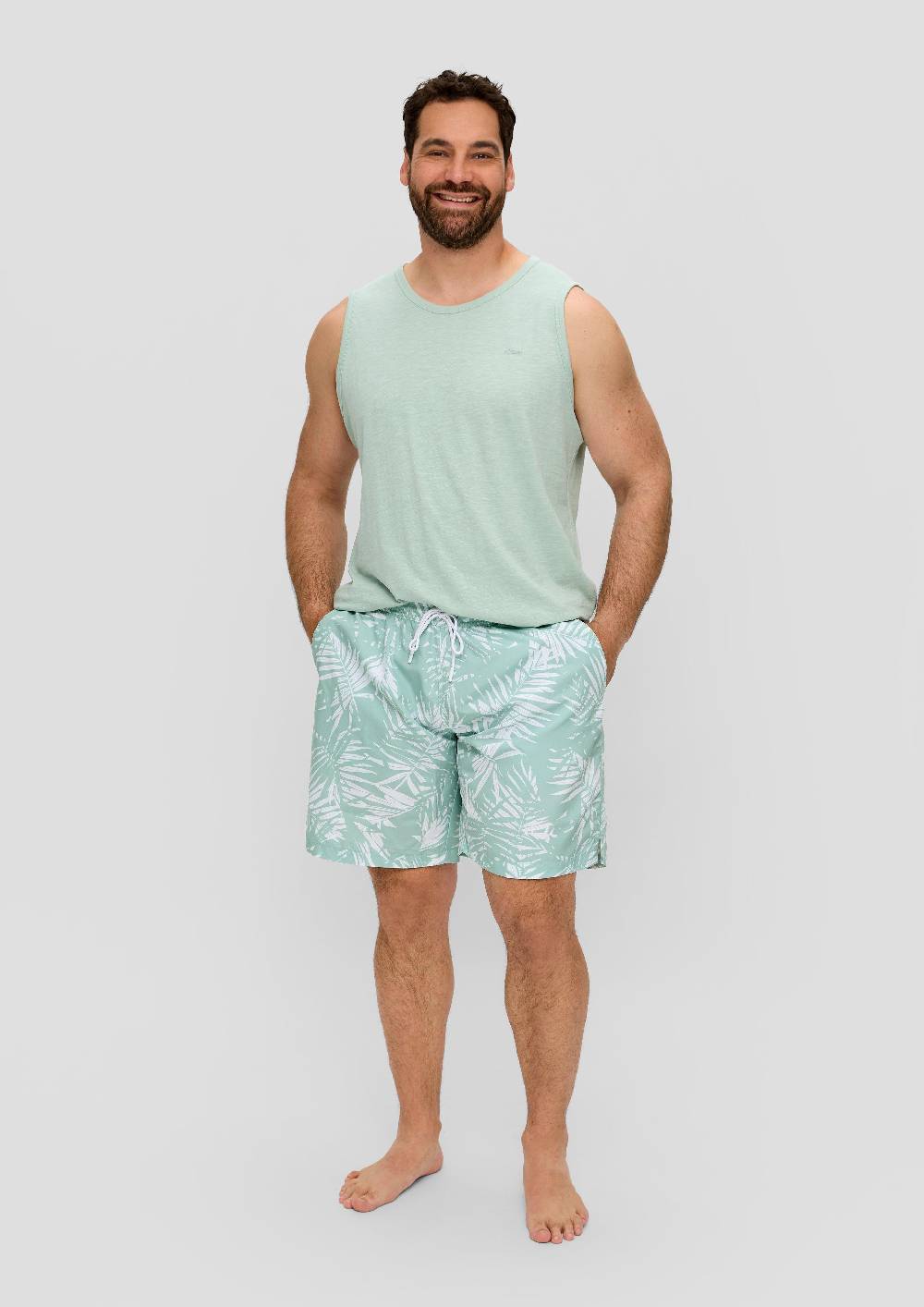 S.Oliver Badehose Mit All-over-Print