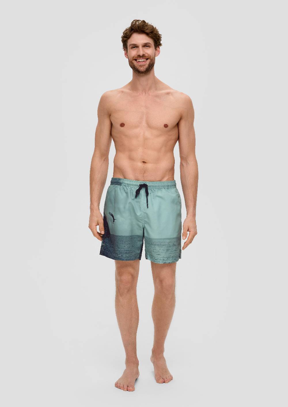 S.Oliver Badeshorts Mit All-over-Print