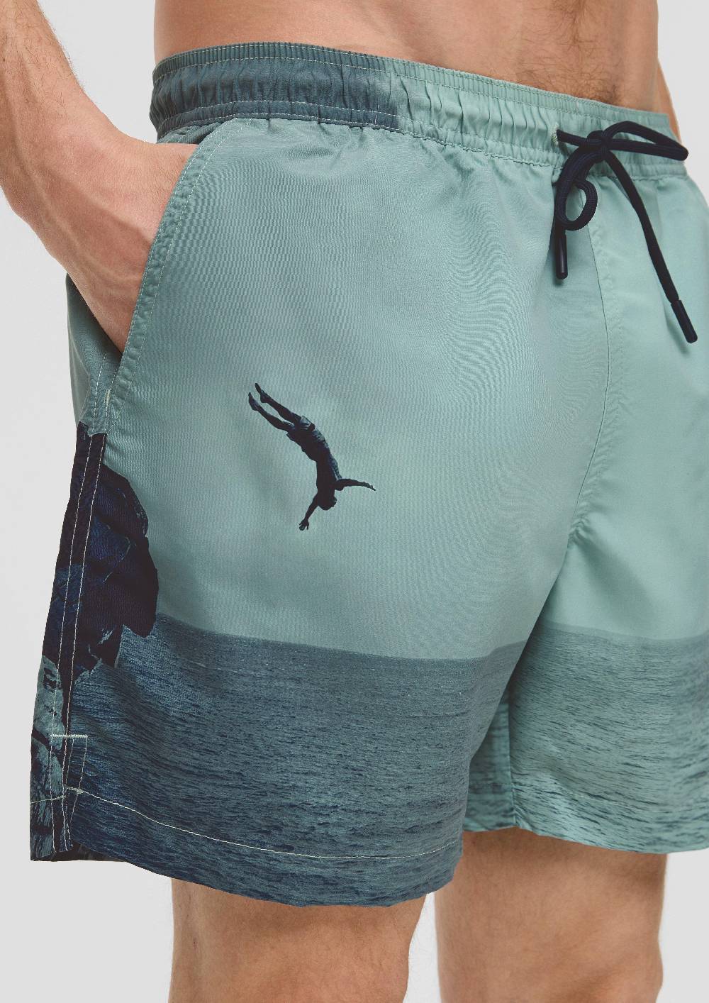 S.Oliver Badeshorts Mit All-over-Print