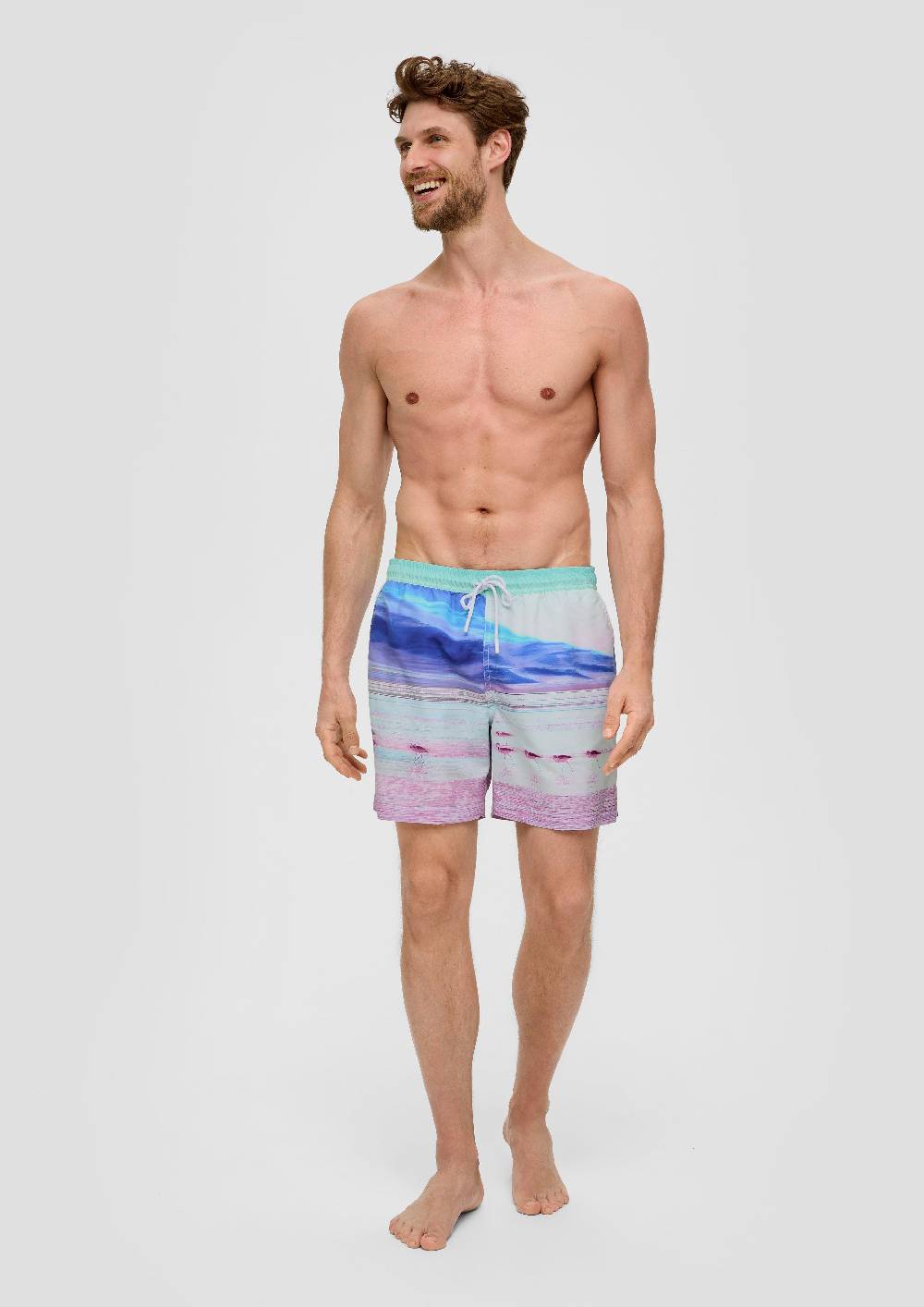 S.Oliver Badeshorts Mit All-over-Print