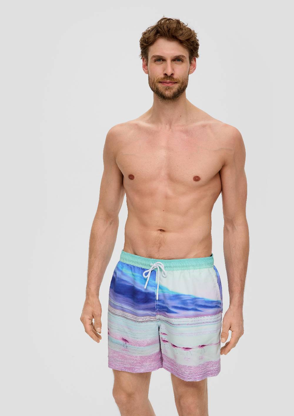 S.Oliver Badeshorts Mit All-over-Print