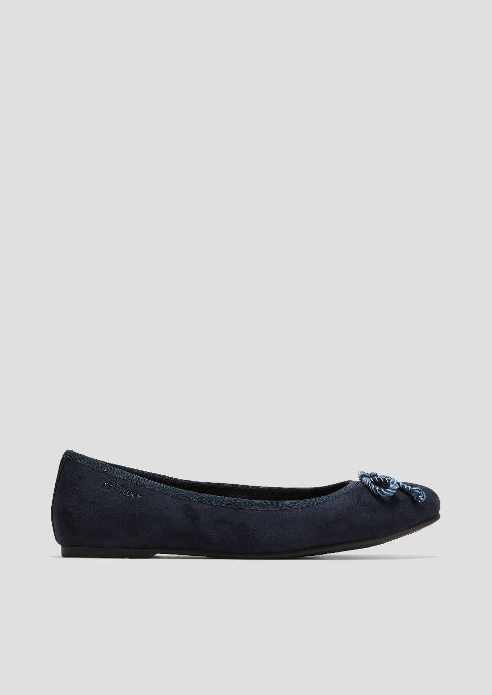 S.Oliver Ballerinas In Leder-Optik Mit Schleife