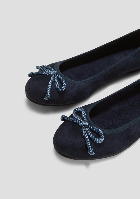 s.Oliver Ballerinas in Leder-Optik mit Schleife
