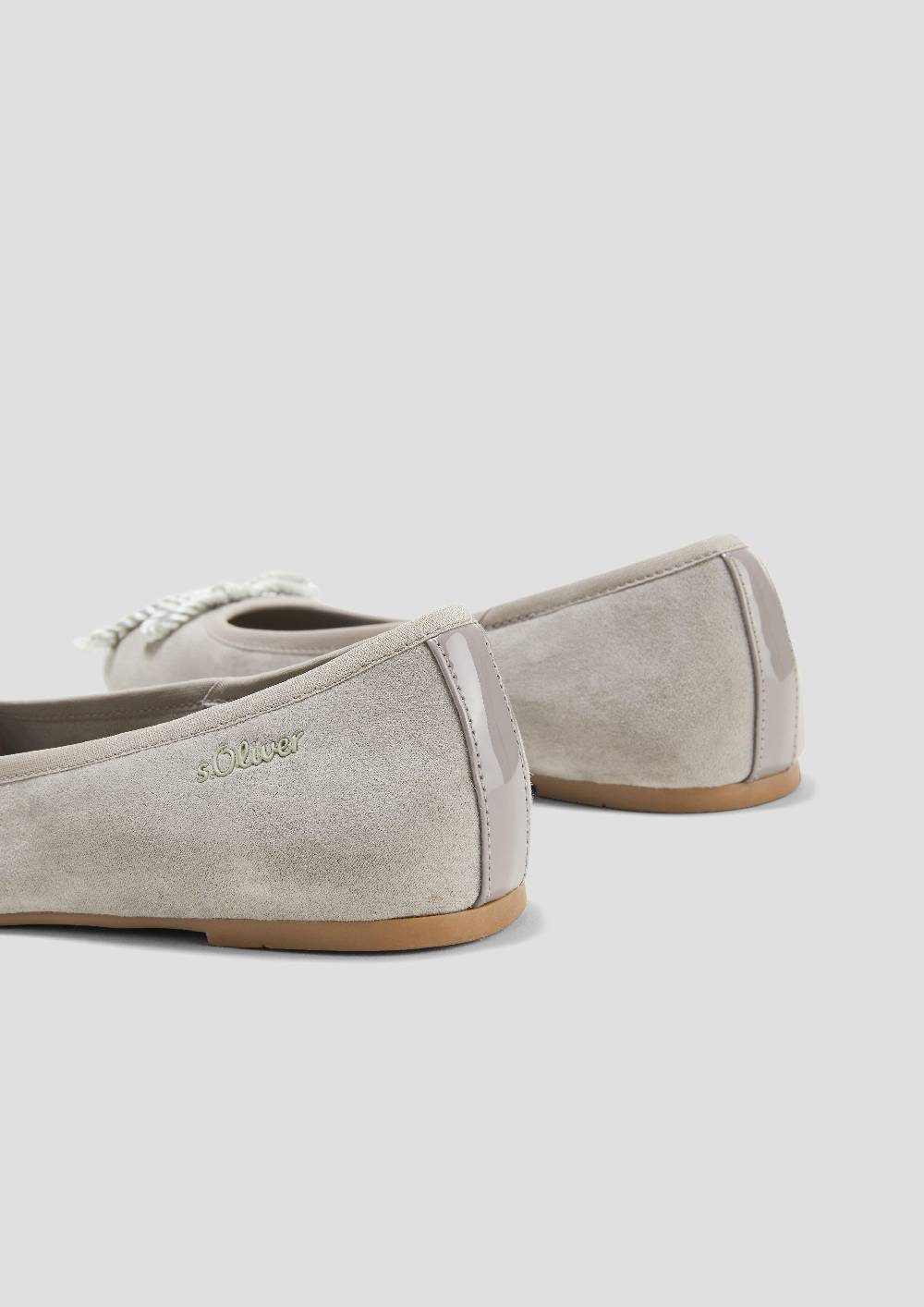 S.Oliver Ballerinas In Leder-Optik Mit Schleife
