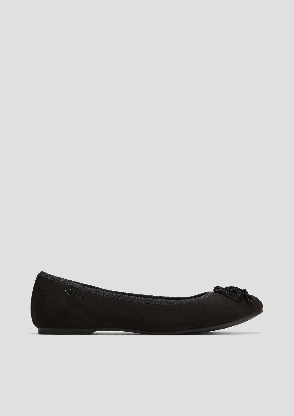 S.Oliver Ballerinas In Leder-Optik Mit Schleife