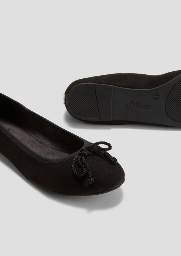 s.Oliver Ballerinas in Leder-Optik mit Schleife
