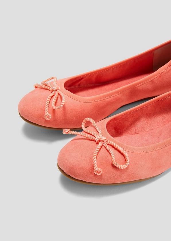 s.Oliver Ballerinas in Leder-Optik mit Schleife