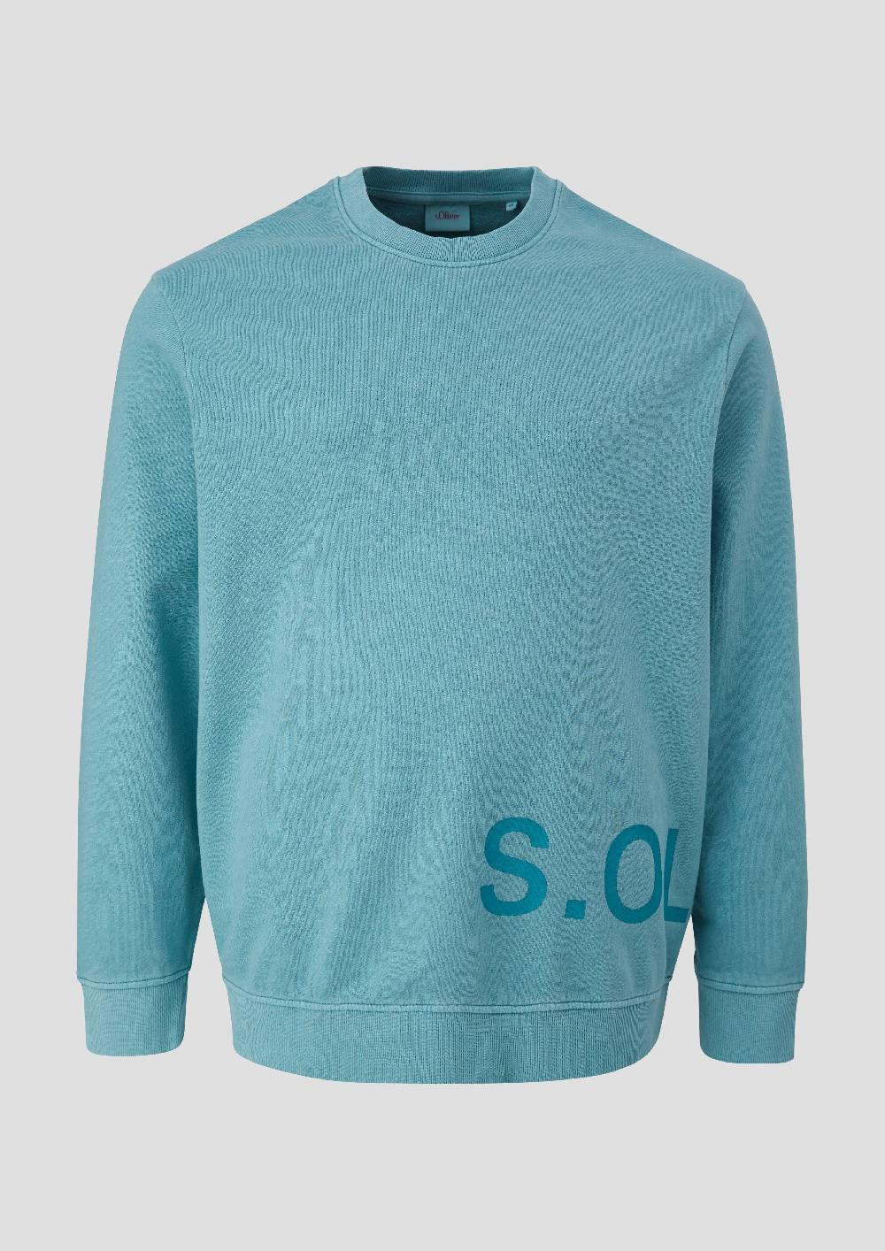 S.Oliver Baumwoll-Sweatshirt Mit Logo-Print